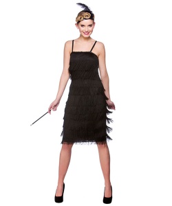 Jazzy Flapper Dress - Black