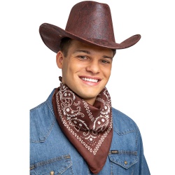 Cowboy Bandana - Brown