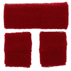 Neon Sweatband Set - Red