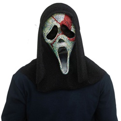 Ghost Face Bloody Bling Mask