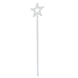 White Glitter Star Wand