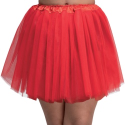 Tutu Satin Waistband - Red 