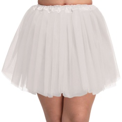 Tutu Satin Waistband - White