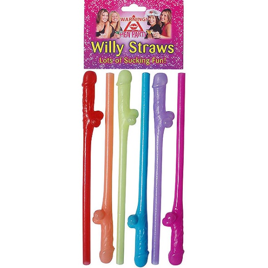 Willy Straws (Multi Coloured)