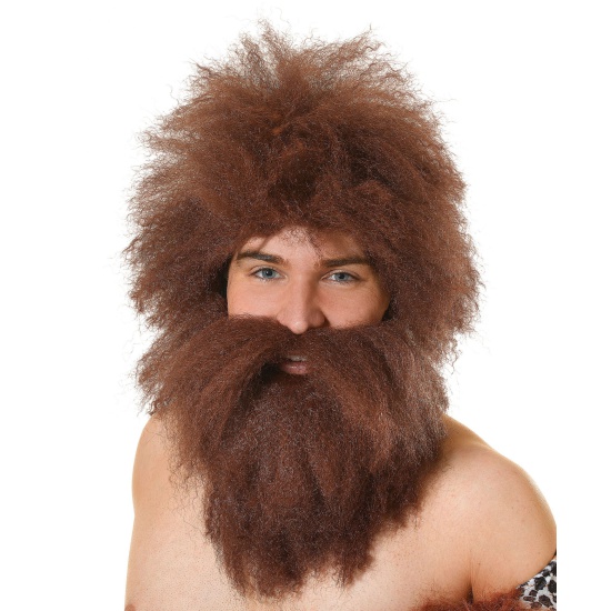 Caveman Wig & Beard Set