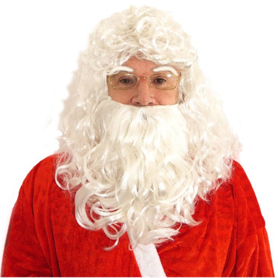 Santa Wig, Beard & Eyebrows Set