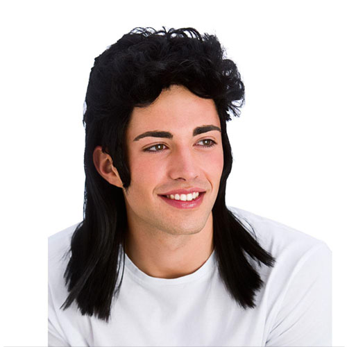 Mullet Wig - Black