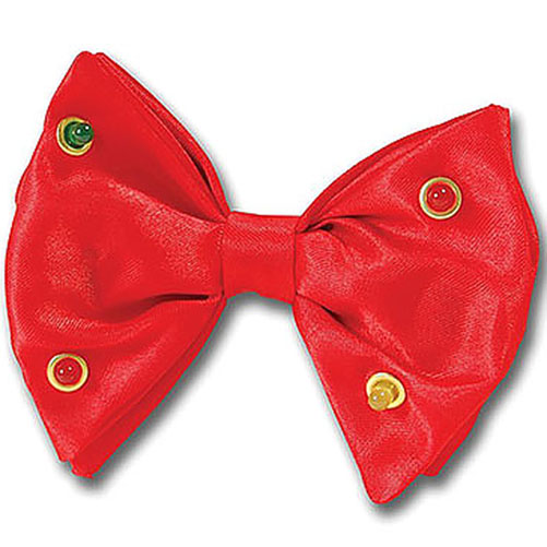 Red Flashing Lights Bow Tie