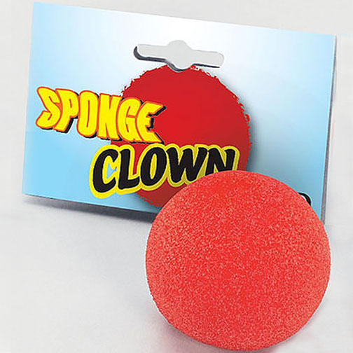 Red Sponge Clown Nose