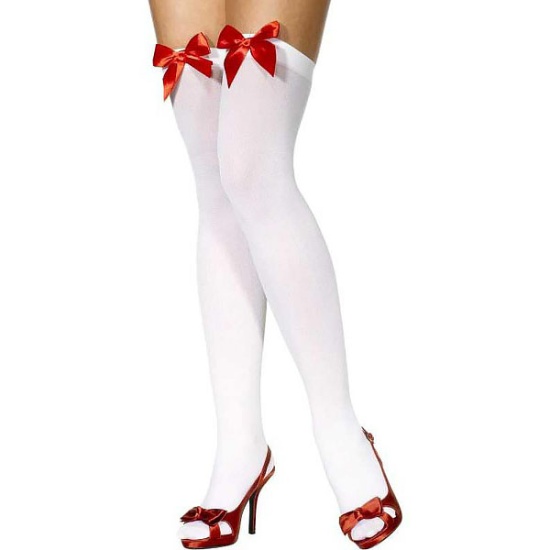 White Stocking With Red Bows