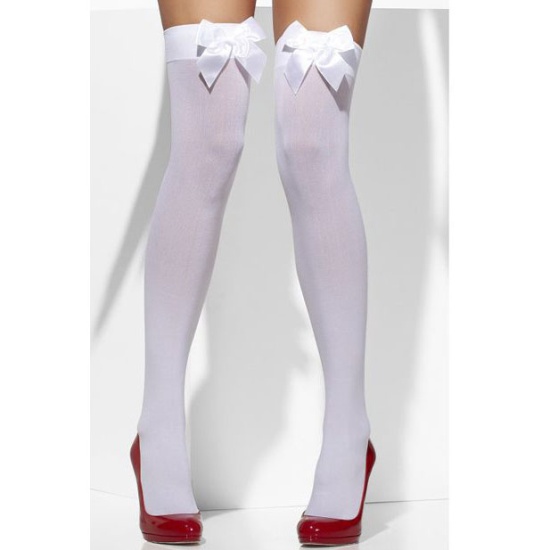 White Stockings with White Bows