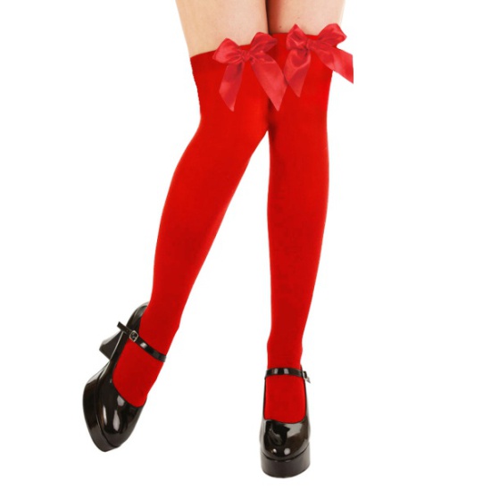 Red Stockings with Red Bows