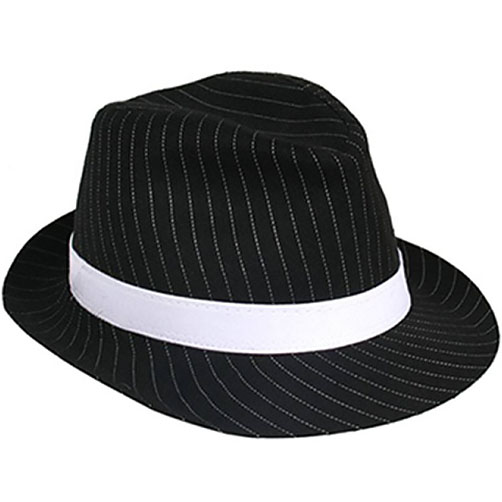Pin Striped Trilby Hat