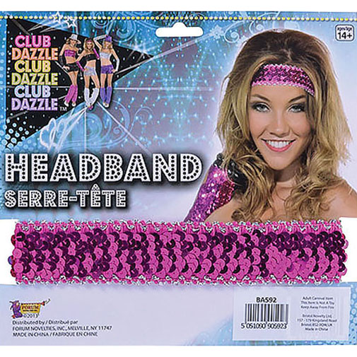 Pink Sequin Headband