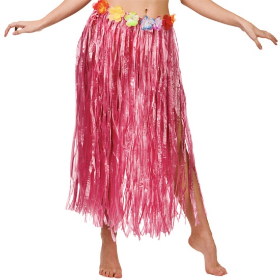 Hawaiian Grass Skirt - Pink