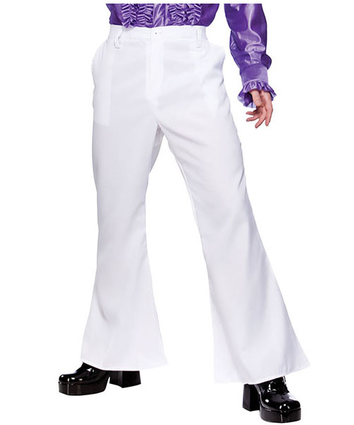 70's Disco Flares - White