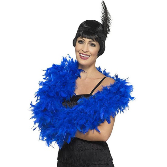 Feather Boa - Blue