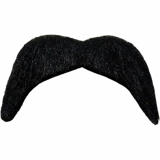 70s Moustache - Black