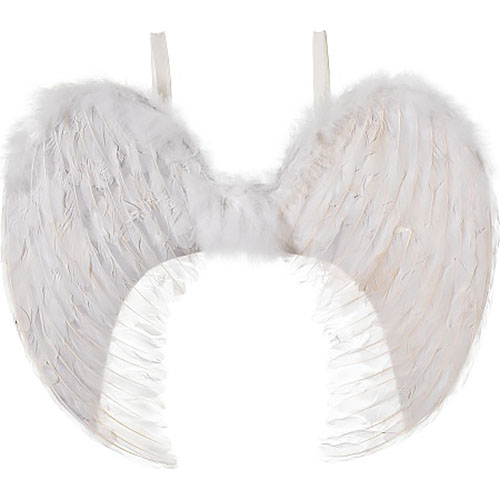 Feather Angel Wings - White