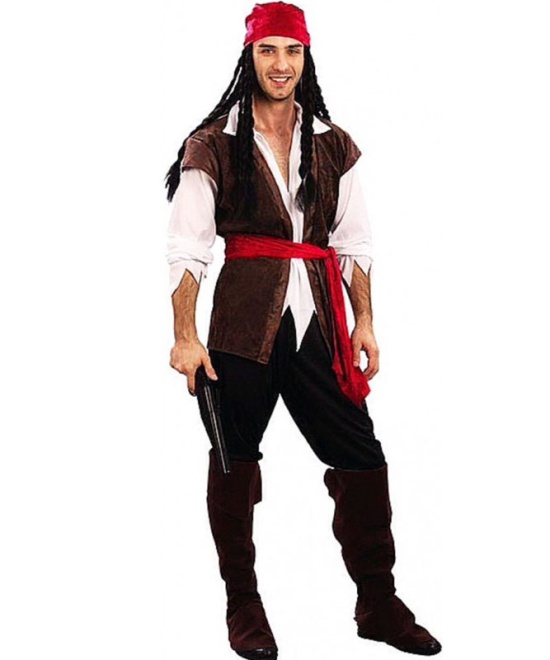 Caribbean Pirate Man Costume 