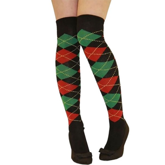 Golf Socks - Green & Red