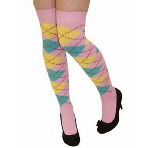 Golf Socks - Pink & Yellow