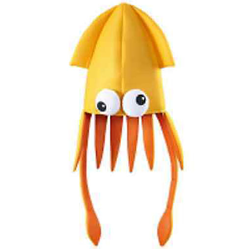 Orange Squid Hat