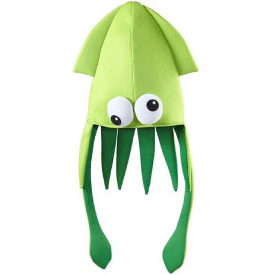 Green Squid Hat