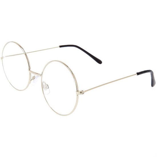 Lennon Glasses - Clear Gold