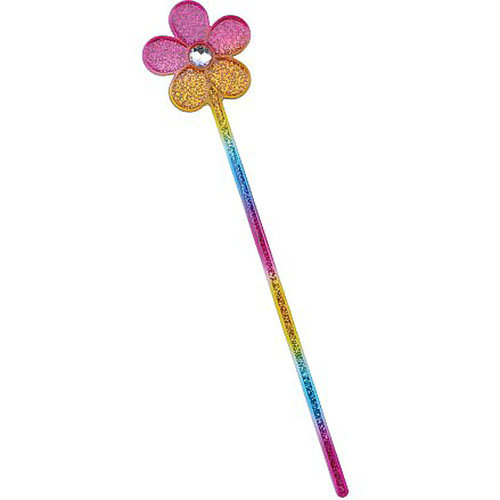 Glitter Rainbow Flower Wand