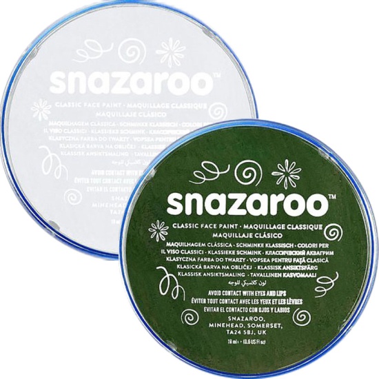Snazaroo Face Paint Set - White & Green 