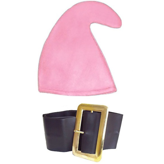 Smurf Hat And Belt Set - Pink