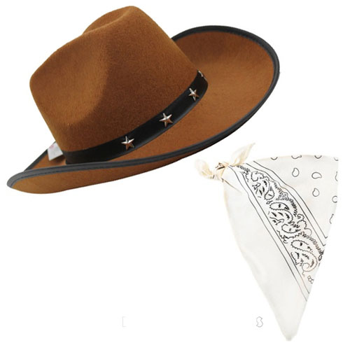 Cowboy Hat & Bandana Set