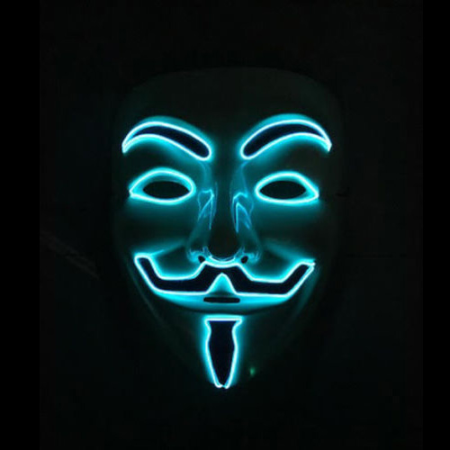 Blue LED Vendetta Mask