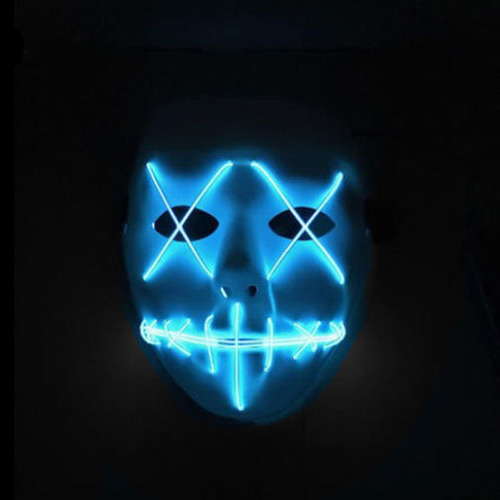 Blue Cross Eyed LED Mask