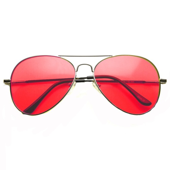 Aviators Glasses (Red)
