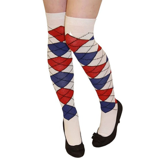 Golf Socks - Red & Blue