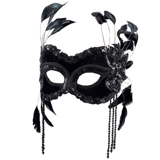 Black Featured Headband Mask
