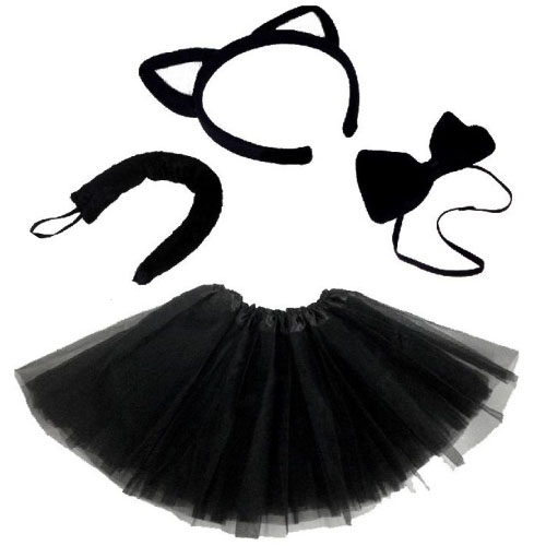 Cat Set & Tutu - 4 Piece