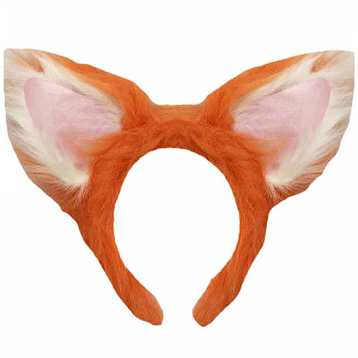 Fluffy Orange Fox Ears