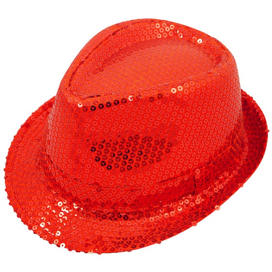 Red Sequin Gangster Hat