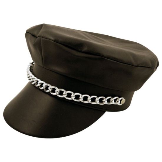 Biker Hat With Chain