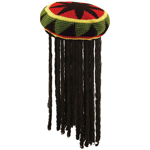 Deluxe Jamaican Hat With Hair