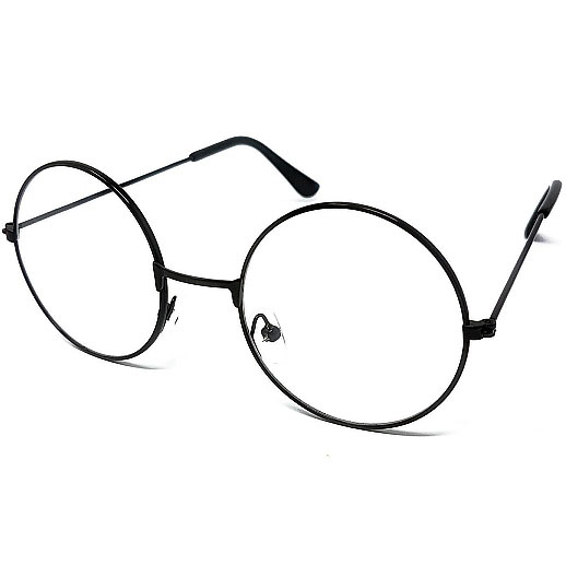 Lennon Glasses - Clear Black