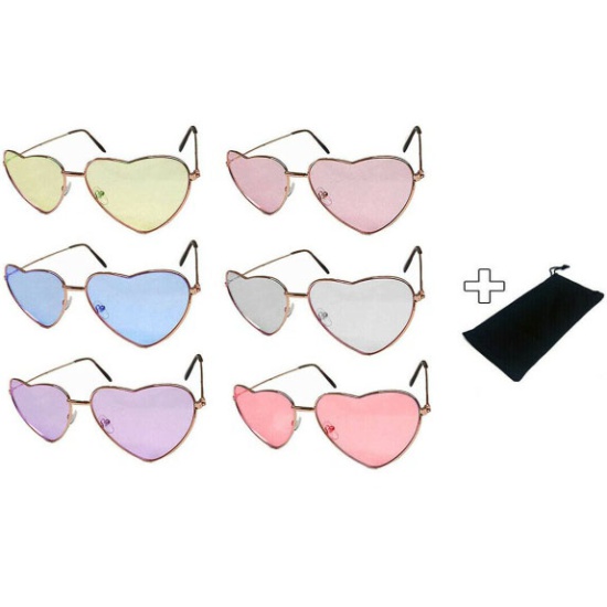 Heart Glasses with Case