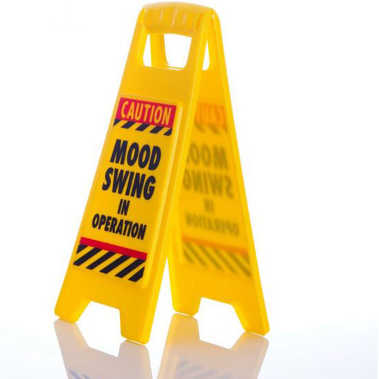 Desk Warning Sign (Mood Swing)