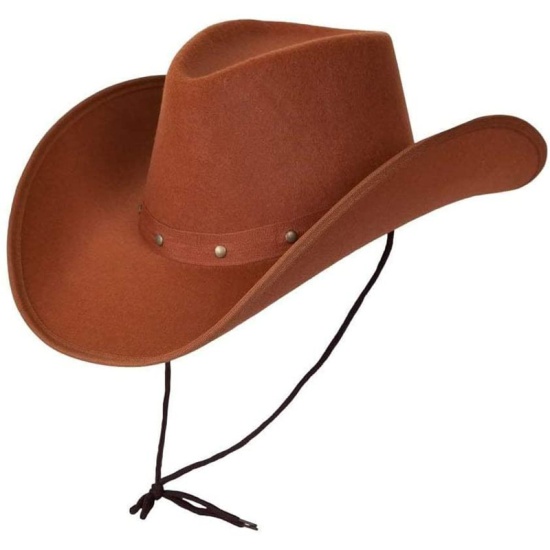 Texan Cowboy Hat - Brown