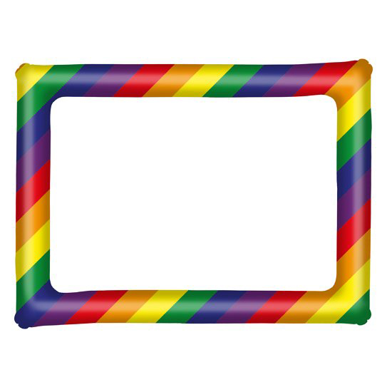 Inflatable Photo Frame (Rainbow)