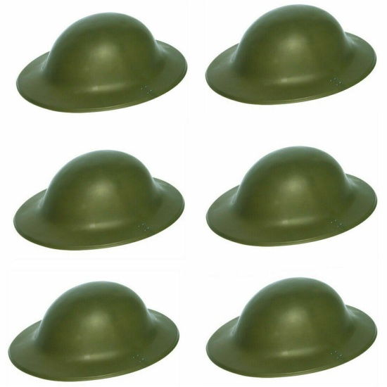 Plastic Army Helmets (6 Pack)