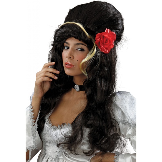 Amy Wig - Black Beehive & Rose